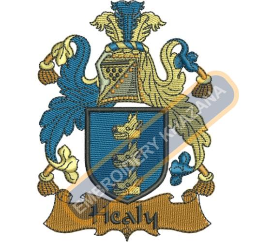 Family Crest Embroidery Design