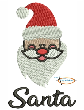 Father Christmas Embroidery Design