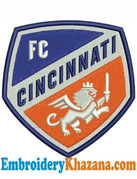 Fc Cincinnati Logo Embroidery Design