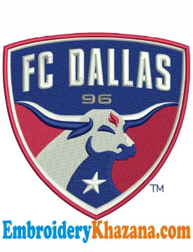 Fc Dallas Logo Embroidery Design
