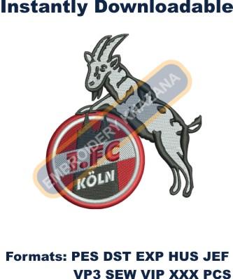 Fc Koln Logo Embroidery Design