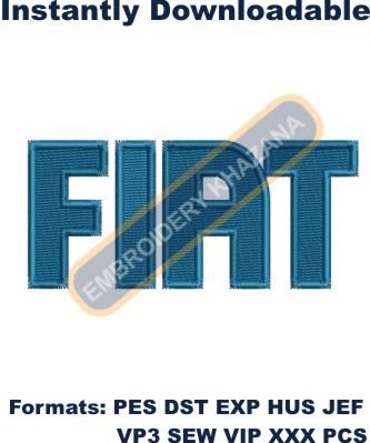 Fiat Truck Logo Embroidery Design