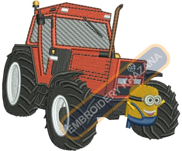 Fiatagri Tractor Embroidery Design