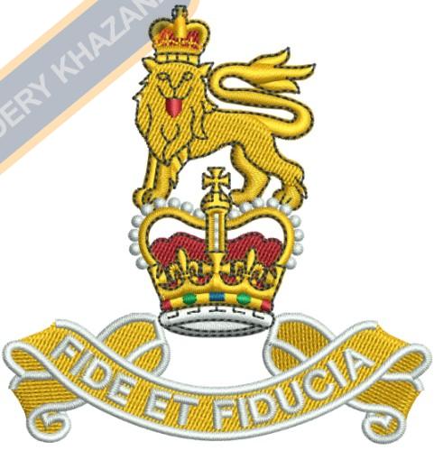 Fide Et Fiducia Military Embroidery Design