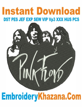 Pink Floyd Logo Embroidery Design