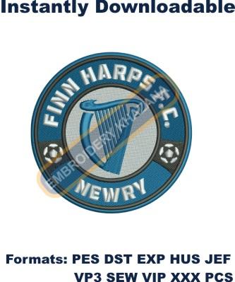 Finn Harps Futbol Club Embroidery Design