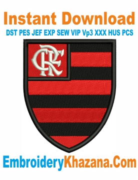 Flamengo FC Logo Embroidery Design