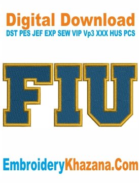 Florida International University Embroidery Design