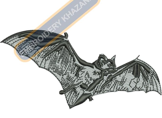 Flying Fox Embroidery Design