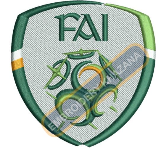 Football Association of Ireland Fai Logo Embroidery Desigm