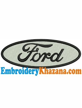 Ford Logo Embroidery Design