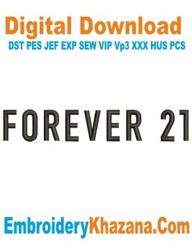 Forever 21 Embroidery Design
