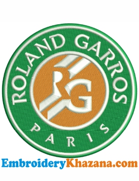 French Open Logo Embroidery Design