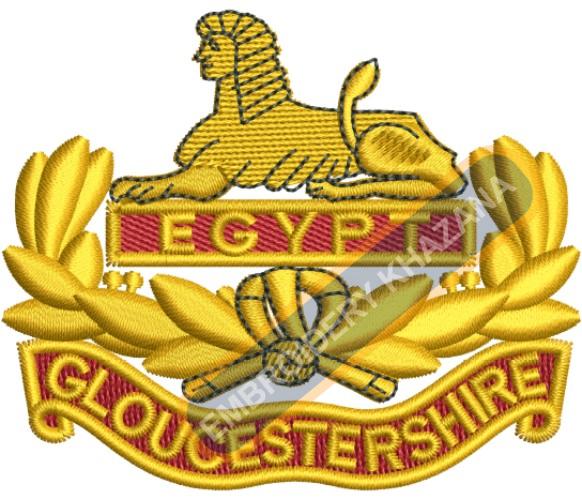 Gloucestershire Regiment Badge Embroidery Design