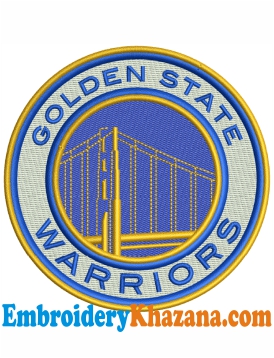 Golden State Logo Embroidery Design