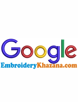 Google New Logo Embroidery Design