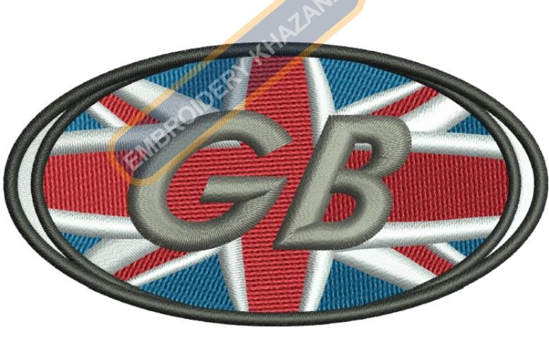 Great Britain Flag Embroidery Design