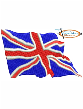 Great Britain Flag Embroidery Design