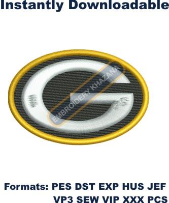 Green Bay Packers Logo Embroidery Design