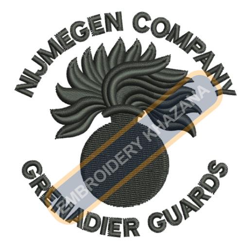 Grenadier Guards Badge Embroidery Design