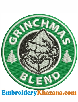 Grinchmas Blend Embroidery Design