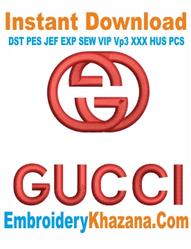 Logo Gucci Embroidery Design
