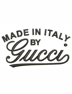 Gucci Made In Italy Embroidery Design