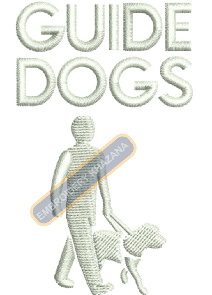 Guide Dog Machine Embroidery Design