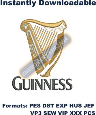 Guinness Embroidery Design