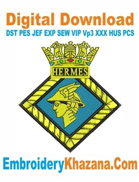 HMS Hermes Embroidery Design