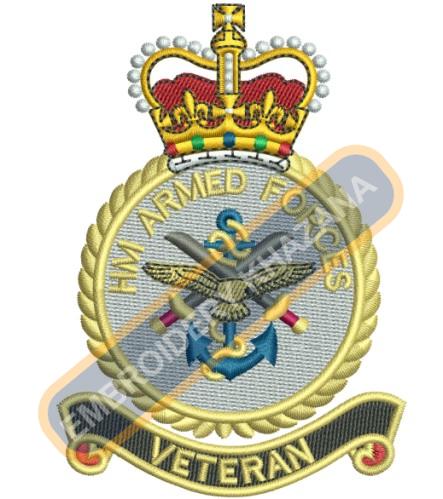HM Armed Forces Veteran Embroidery Design