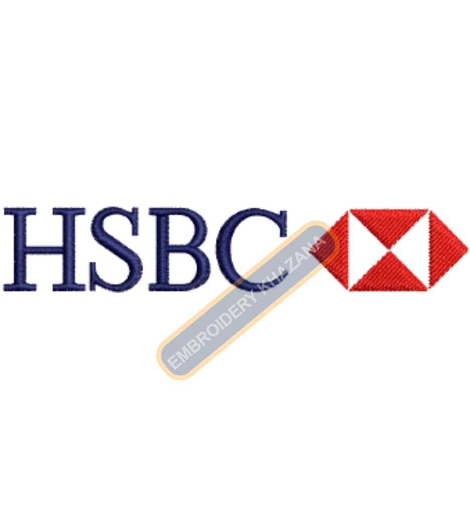 HSBC Bank Embroidery Design