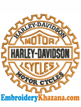 Harley Davidson Logo Embroidery Design