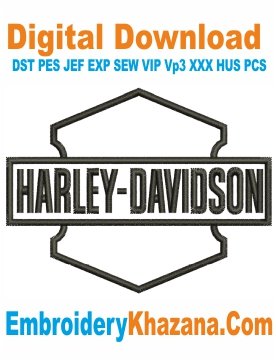 Logo Harley Davidson Embroidery Designs