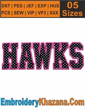 Hawks Outline Machine Embroidery Designs