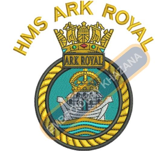 Hms Ark Royal Crest Embroidery Design