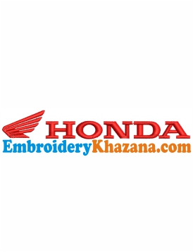 Honda Logo Embroidery Design