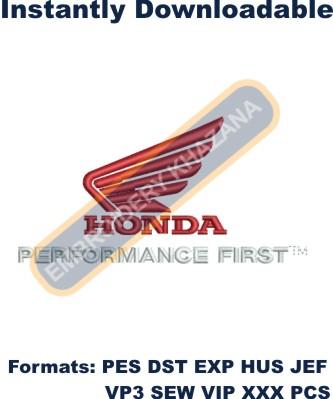 Honda Performance Logo Embroidery Design
