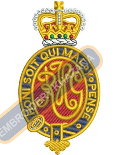 Grenadier Guards Logo Embroidery Design