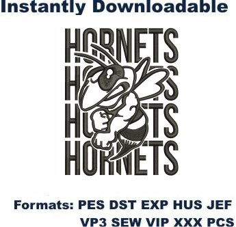 Hornets Embroidery Designs