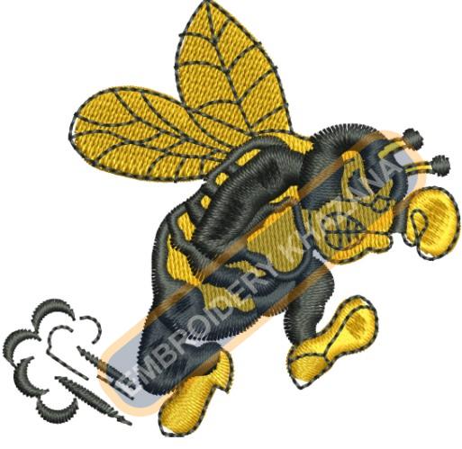 Hornets Embroidery Design