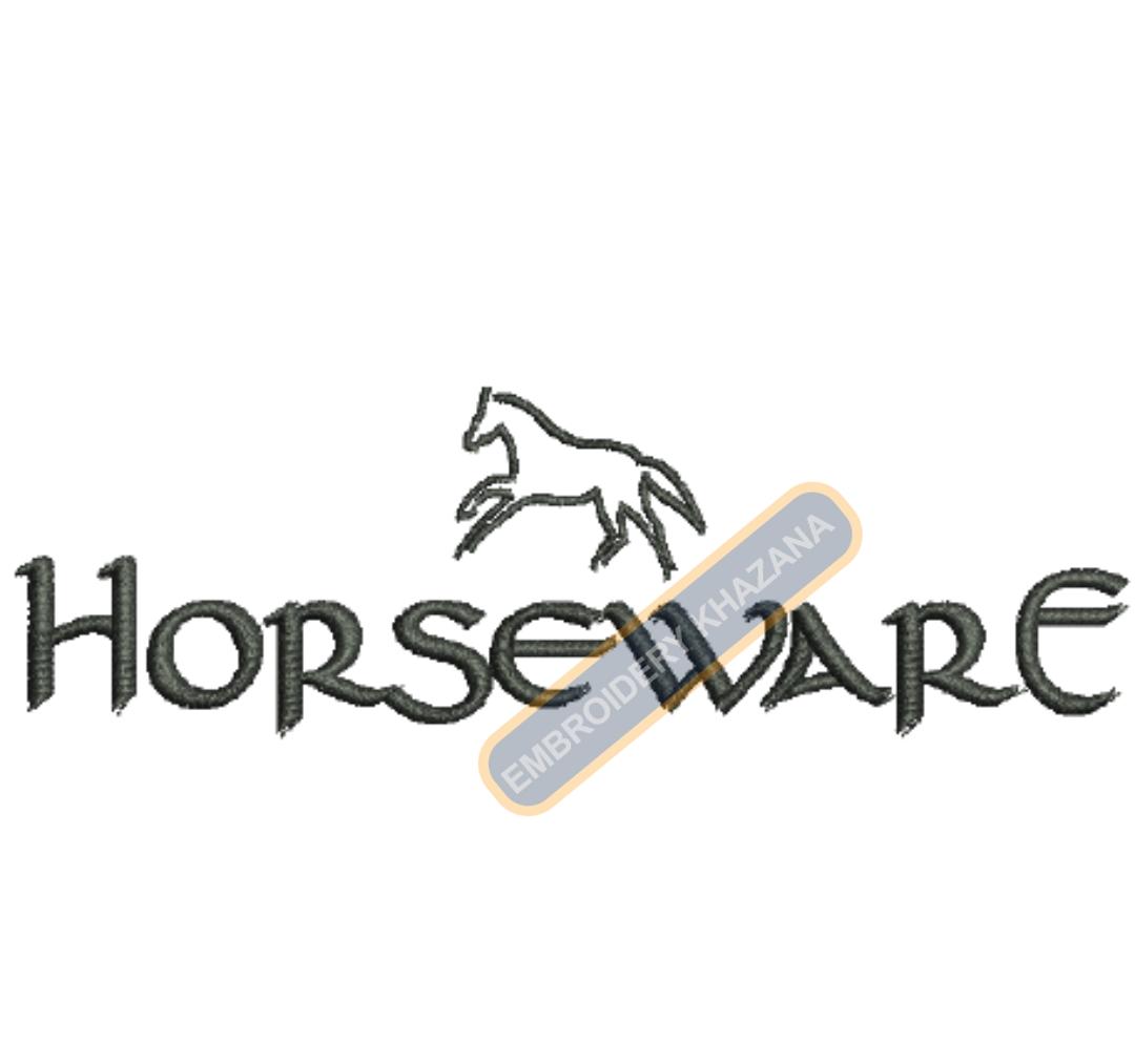 Horse Ware Embroidery Design