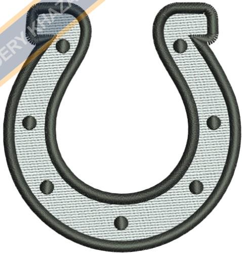Horseshoes Embroidery Design