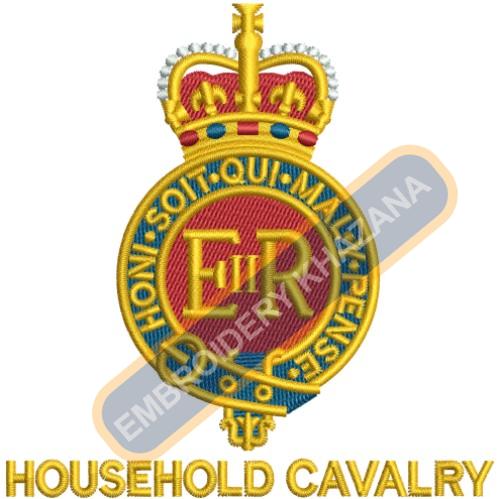 Household Cavalry Badge Embroidery Design