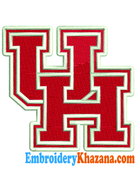 Houston Cougars Logo Embroidery Design