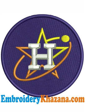 Houston Logo Embroidery Design