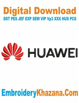 Huawei Logo Embroidery Design