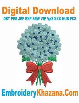 Hydrangea Embroidery Design