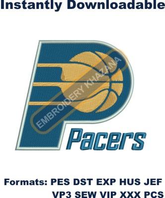 INDIAN PACERS LOGO embroidery design