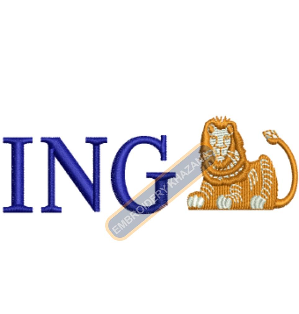 ING Bank Embroidery Design